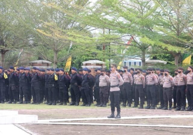 Persiapan Pam Pilkades Di Paluta Ratusan Personil Polri Disiagakan