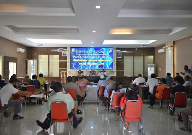 Polres Tapsel Gelar Sosialisasi Pembangunan Lapangan Tembak Mini Sosialisasi