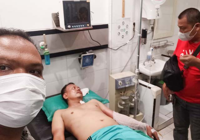 Kios terbakar