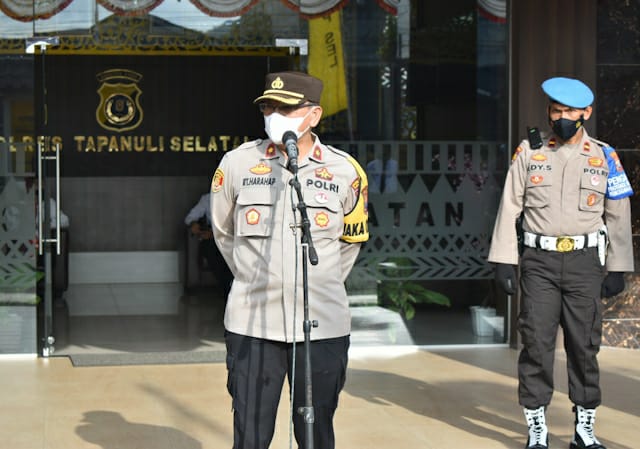 Ini Arahan Kapolres Tapsel Pada Apel Pagi Kepada Personilnya Kapolres