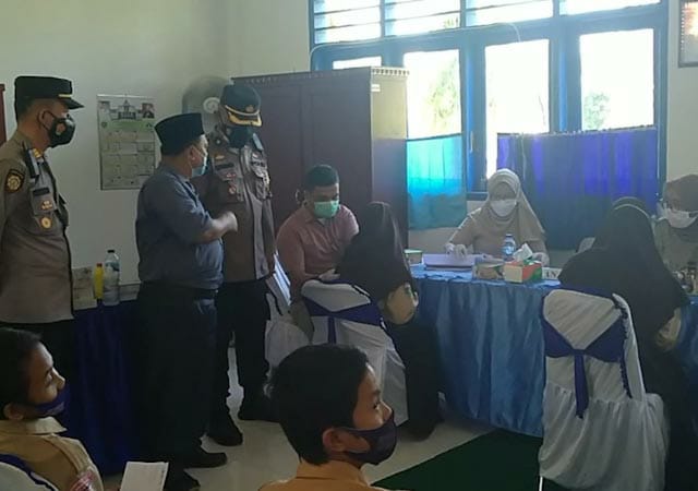 SMPN 1 Batangtoru Kembali Menggelar Gerakan Vaksinasi Presisi Polda Sumut SMPN
