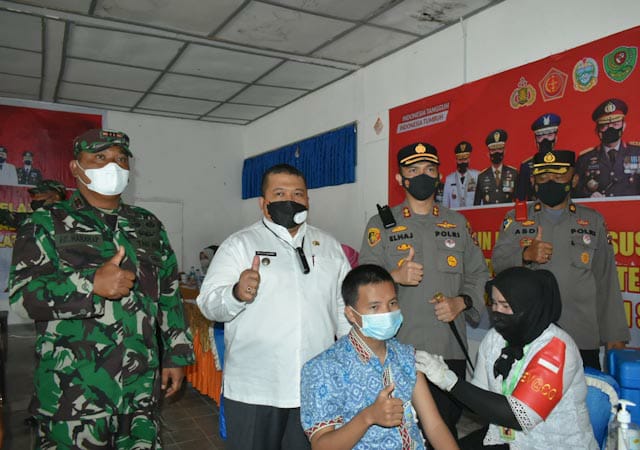 Kapolres AKBP Roman Berikan Jawaban Yang Jelas, Panglima TNI Dan Kapolri Apresiasi Polres Dan Pemkab Tapsel Serta Janjikan Penambahan Vaksin Kapolres