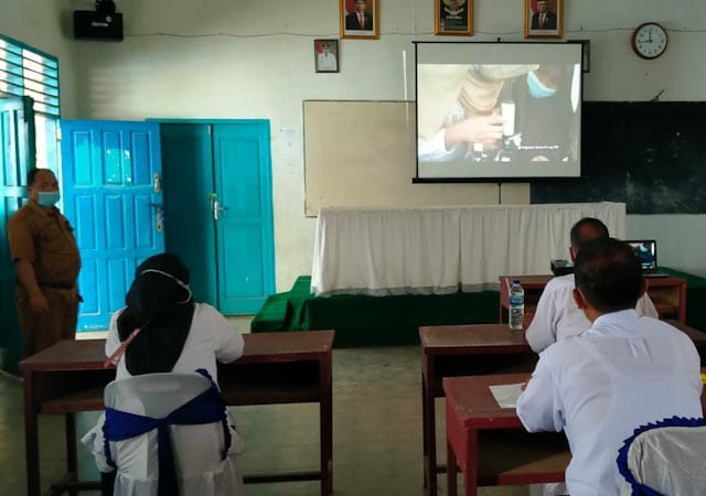 6 Calon Kepala Sekolah SD Dan SMP Se-Tapsel Ikuti Kegiatan Supervisi di SMPN 1 Batangtoru 6 Calon