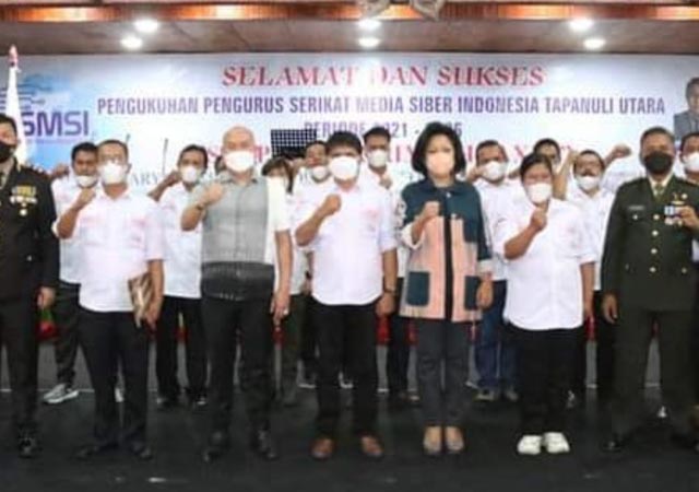 Bupati Taput Hadiri Pelantikan Pengurus SMSI, Harapkan Dukungan Percepatan Pembangunan Hadiri pelantikan