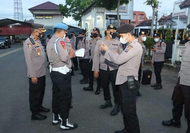 Kapolres Tapsel Perintahkan Personil PAM Unras Tak Terpancing Emosi Dan Larang Bawa Senpi Kapolres