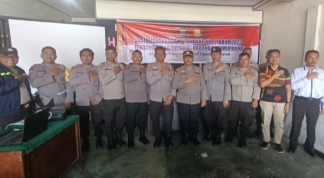 Berlanjut, Polres Tapsel Sosialisasi KUHP Terbaru di Polsek Sipirok Polres