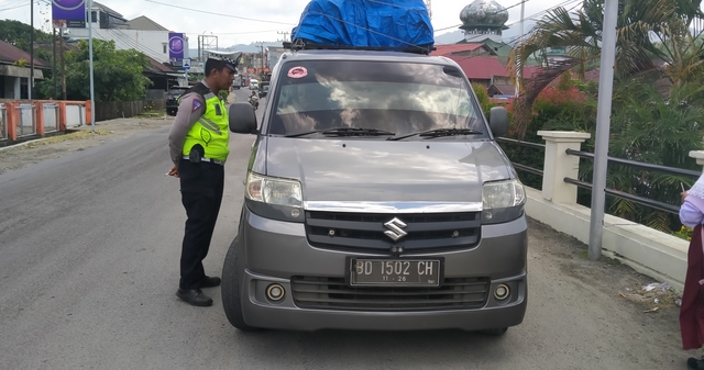 Hari ke - 9 Ops Patuh Toba, Sat Lantas Pos Batang Toru Gelar Razia 9
