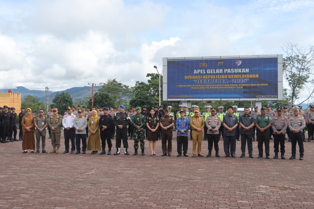 Polres Tapsel Gelar pasukan Operasi Zebra Toba 2025 Gelar